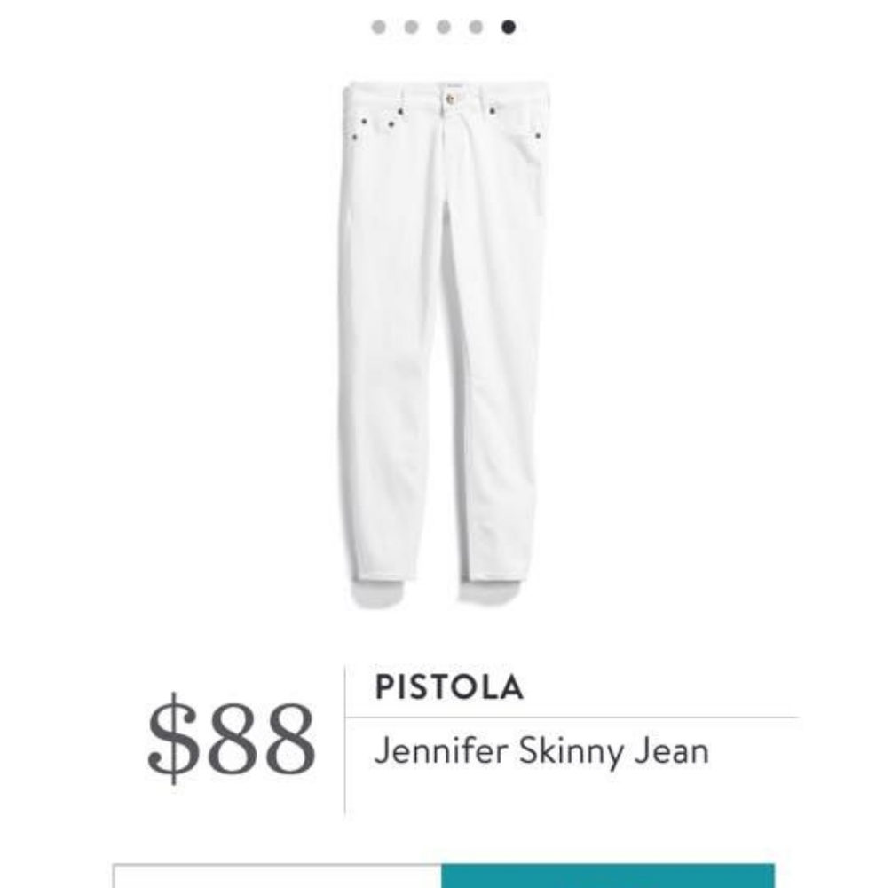 Stitch Fix Pistola White Skinny Jeans NWOT